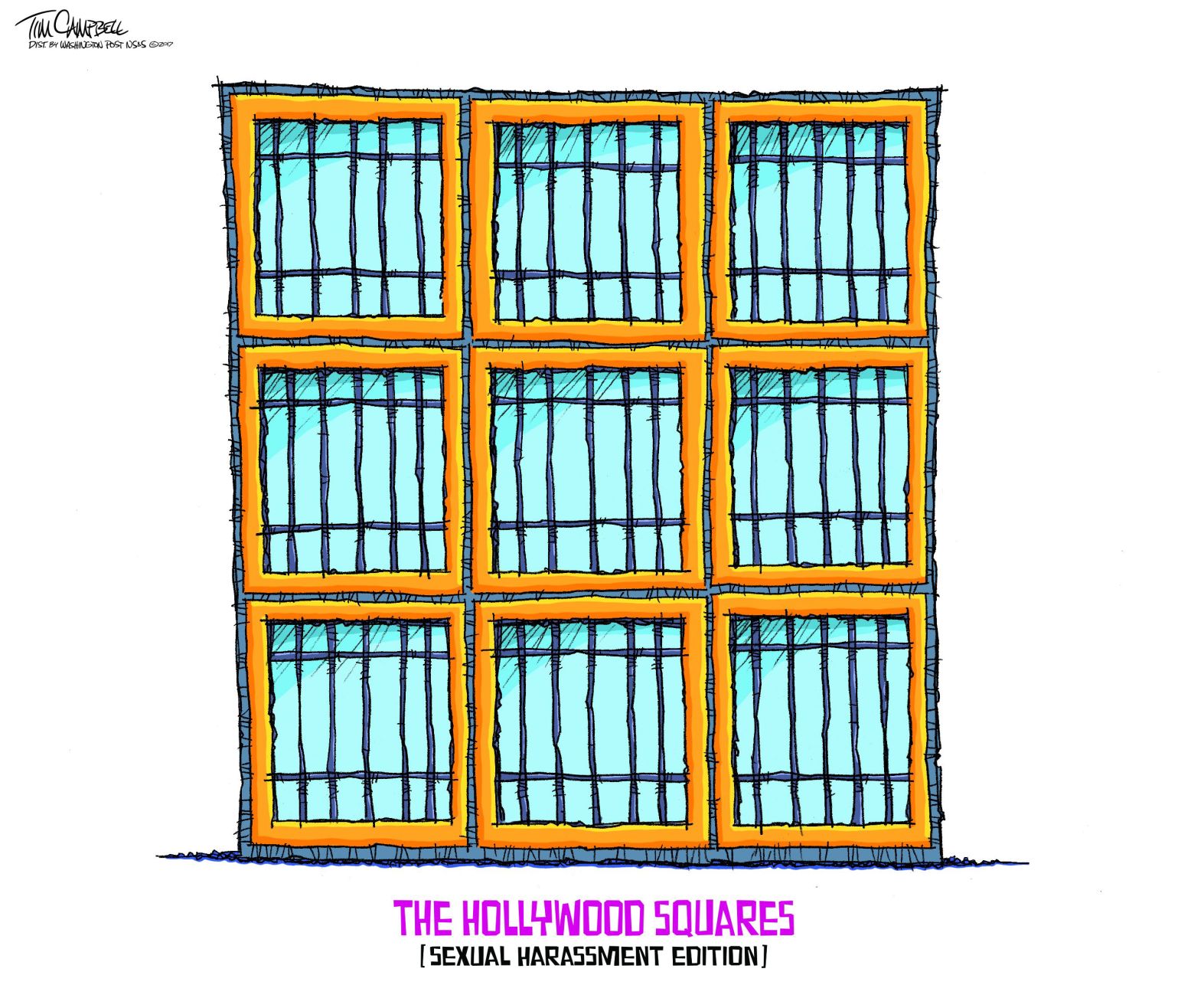 Tim Campbell cartoon